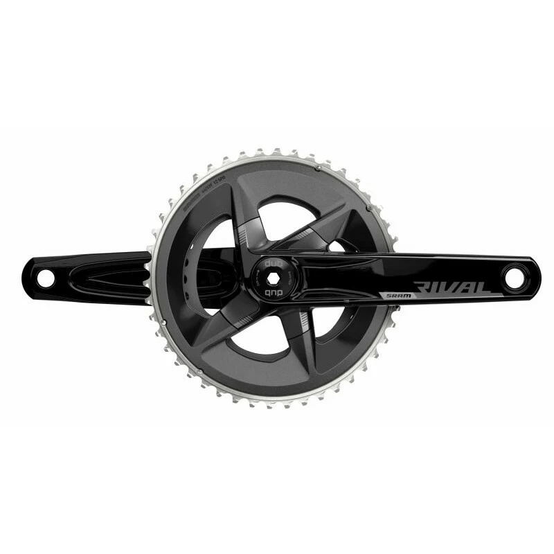 SRAM Kurbel Rival D1 172.5mm 48-35Z DUB 107 BCD, Alu, Schwarz 3 SRAM Kurbel Rival D1 172.5mm 48-35Z DUB 107 BCD, Alu, Schwarz
