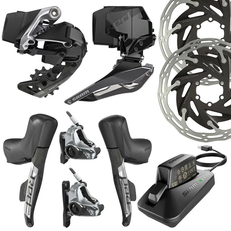 SRAM Red ETap 20 AXS 2x12-fach Elektronik Kit FM Centerlock 3 SRAM Red ETap 20 AXS 2x12-fach Elektronik Kit FM Centerlock