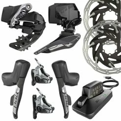 SRAM Red ETap AXS Gruppe 2x12 Fach Kit FM 6-Loch Disc