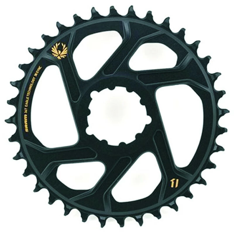 SRAM XX1 EAGLE 20 Kettenblatt 34 Zähne X-SYNC 2, Direct Mount, 12-fach, 3mm Offset, Boost, Schwarz-gold 3 SRAM XX1 EAGLE 20 Kettenblatt 34 Zähne X-SYNC 2, Direct Mount, 12-fach, 3mm Offset, Boost, Schwarz-gold