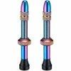 Supacaz Tubuless Ventil Star Valvez 50mm, 2 Stk., Oil Slick -Fahrradladen supacaz tubuless ventil star valvez 50mm 2 stk oil slick