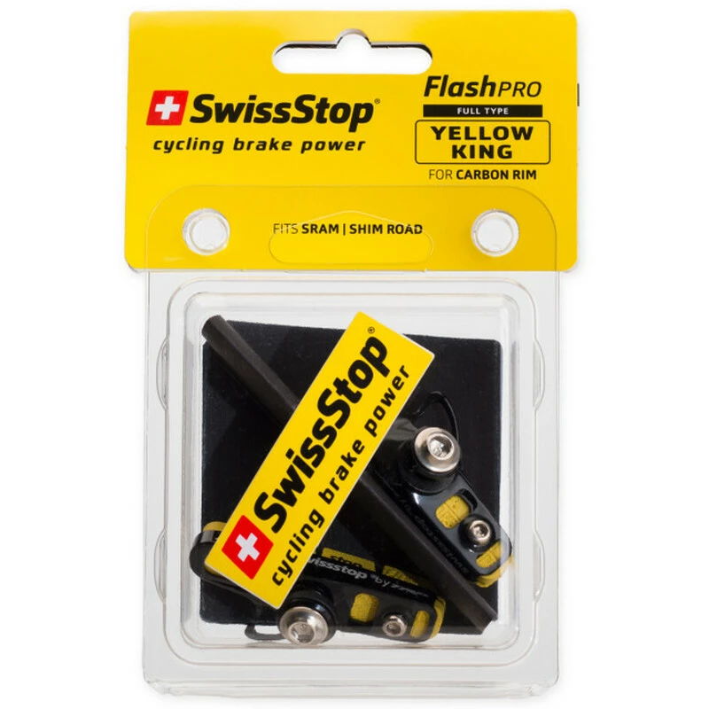 SwissStop Full FlashPro Shimano/SRAM Road Carbon, 1 Paar, Yellow King 4 SwissStop Full FlashPro Shimano/SRAM Road Carbon, 1 Paar, Yellow King – Bild 2