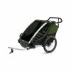 Thule Anhänger Chariot CAB 2 Cypress Green 2 Thule Anhänger Chariot CAB 2 Cypress Green -Fahrradladen thule anhaenger chariot cab 2 cypress green
