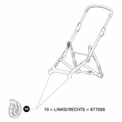 Thule Strollerrad 8&quot; Links/rechts Zu SLEEK
