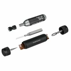 Topeak TubiPod Max, Tubeless Kit Mit Rahmenhalterung Inkl. Mini Messer, Nano AirBooster, Und Einer 25g CO&quot; Kartusche -Fahrradladen topeak tubipod max tubeless kit mit rahmenhalterung inkl mini messer nano airbooster und einer 25g co kartusche2