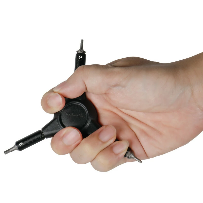 Topeak Y-Torx Speed Wrench, Dreifacher Torxschlüssel, T10, T25 Und T30 5 Topeak Y-Torx Speed Wrench, Dreifacher Torxschlüssel, T10, T25 Und T30 – Bild 3