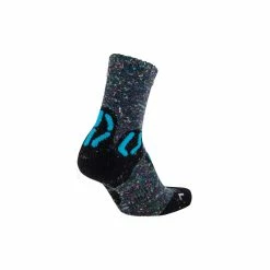 UYN Kids Trekking Outdoor Explorer Socks Grey Multicolor / Turquoise 35-38 -Fahrradladen uyn kids trekking outdoor explorer socks grey multicolor turquoise 35 382
