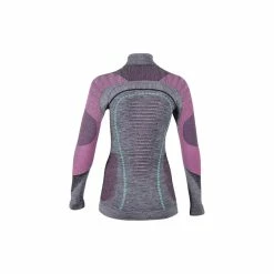 UYN Lady Ambityon Turtle Neck Black Melange / Pink / Aqua S/M -Fahrradladen uyn lady ambityon turtle neck black melange pink aqua s m2