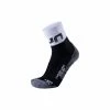 UYN Lady Cycling Light Socks Black / White 35-36 -Fahrradladen uyn lady cycling light socks black white 35 36
