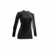 UYN Lady Fusyon Shirt Turtleneck Black / Anthracite / Anthracite XS -Fahrradladen uyn lady fusyon shirt turtleneck black anthracite anthracite xs