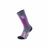 UYN Lady Ski All Mountain Socks Medium Grey Melange / Purple 41-42 2 UYN Lady Ski All Mountain Socks Medium Grey Melange / Purple 41-42 -Fahrradladen uyn lady ski all mountain socks medium grey melange purple 41 42