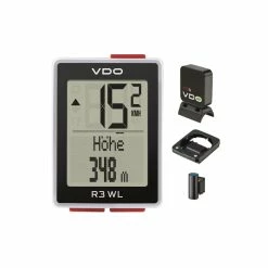 VDO Computer R3 WL VTS Kabellos Digital Schwarz/weiss -Fahrradladen vdo computer r3 wl vts kabellos digital schwarz weiss4