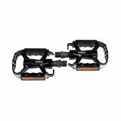 BIKE ATTITUDE Wellgo Pedale MTB M224G-DU 9/16&quot; Alu Schwarz-silber OEM