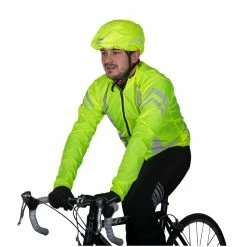WOWOW Helm&uuml;berzug, HELMET RAIN COVER, Wasserdicht, 3M Leuchtstreifen, Gelb -Fahrradladen wowow helmueberzug helmet rain cover wasserdicht 3m leuchtstreifen gelb2