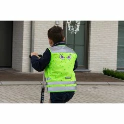 WOWOW Leuchtweste, NUTTY JACKET KIDS, GR&Uuml;N, XS -Fahrradladen wowow leuchtweste nutty jacket kids gruen xs3
