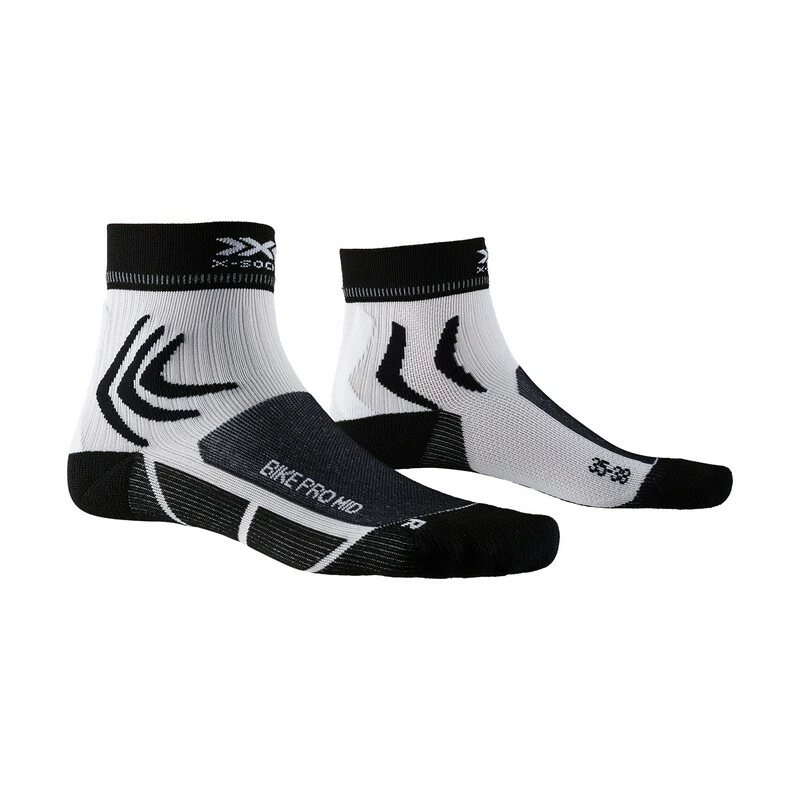 X-SOCKS Men Bike Pro Mid Opal Black/arctic White 39-41 3 X-SOCKS Men Bike Pro Mid Opal Black/arctic White 39-41