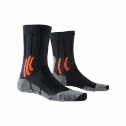 X-SOCKS Men Trek Dual Granite Grey/bonfire Orange 42-44