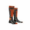 X-SOCKS Ski Rider 4.0 Stone Grey Melange/x-orange 45-47 -Fahrradladen x socks ski rider 40 stone grey melange x orange 45 47