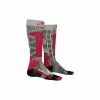 X-SOCKS Women Ski Rider 4.0 Stone Grey Melange/pink 37-38 -Fahrradladen x socks women ski rider 40 stone grey melange pink 37 38