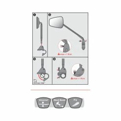 Zéfal Z&eacute;fal R&uuml;ckspiegel Espion Z56, Schwarz, Links, Klappbar -Fahrradladen zefal rueckspiegel espion z56 schwarz links klappbar4