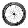 Zipp 858 NSW Tubeless Disc-Brake Front Wheel Hookless Black Carbon 700C/'12X100 -Fahrradladen zipp 858 nsw tubeless disc brake front wheel hookless black carbon 700c 12x100 1