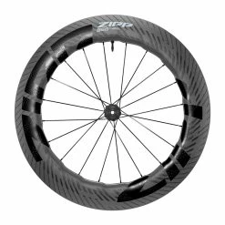 Zipp 858 NSW Tubeless Disc-Brake Front Wheel Hookless Black Carbon 700C/'12X100