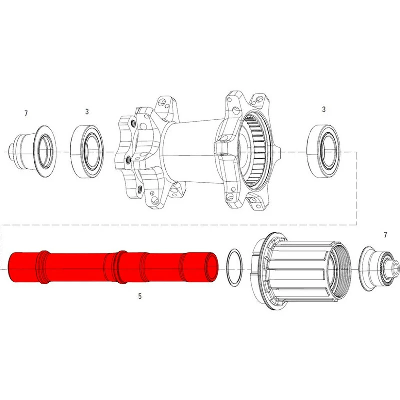 ZIPP Achse Hinten Zipp 177D, Laufräder Mit Scheibenbremsen 4 ZIPP Achse Hinten Zipp 177D, Laufräder Mit Scheibenbremsen – Bild 2