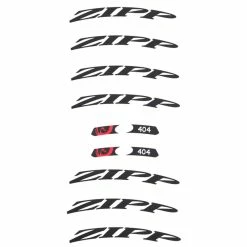 Zipp Klebersatz 404 Schwarz Matt, F&uuml;r Ein Laufrad